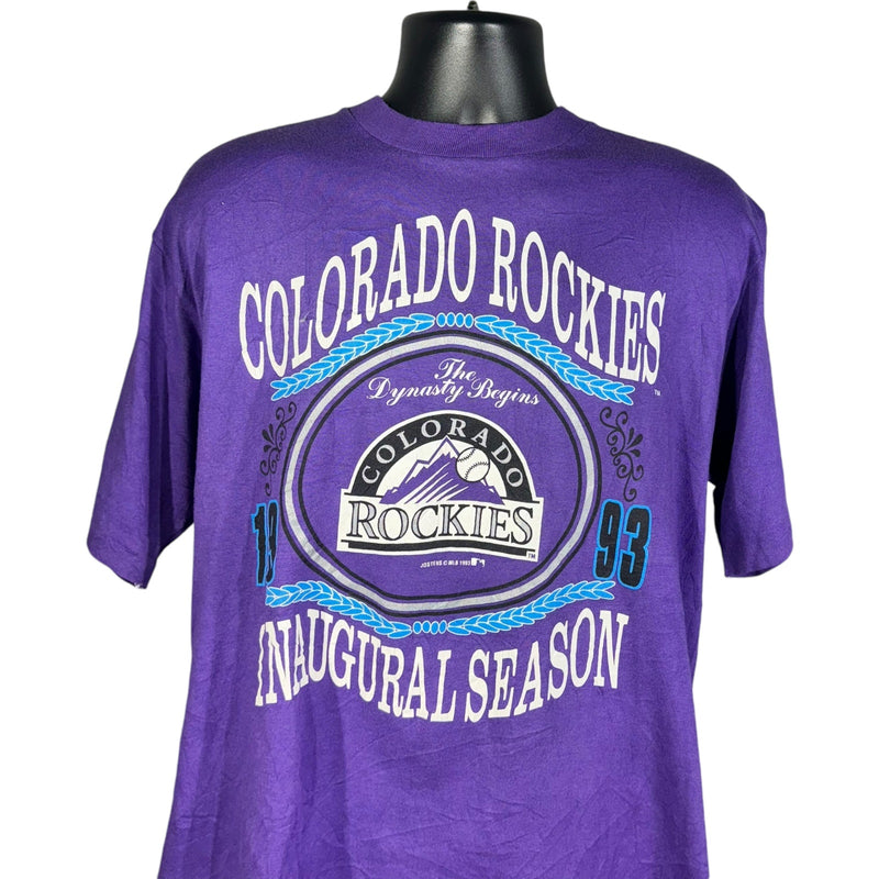 Vintage Colorado Rockies Inaugural Season MLB Tee 1993