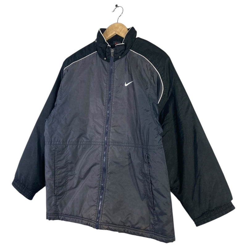 Vintage Nike White Swoosh Full Zip Windbreaker