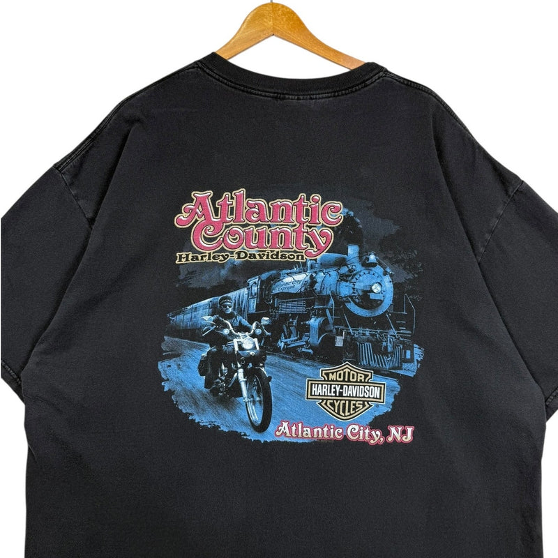 Vintage Harley Davidson Atlantic City Biker T-Shirt