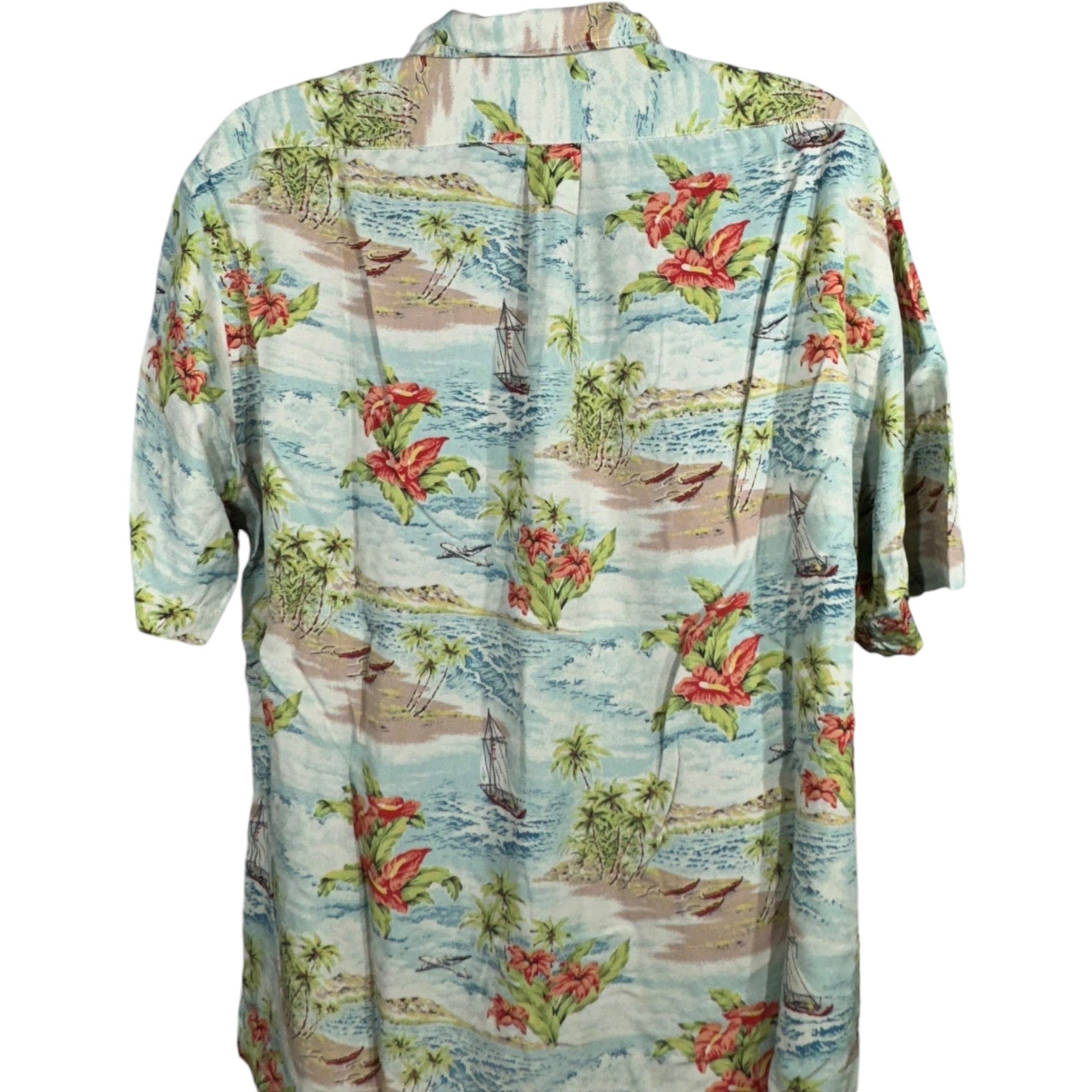 Vintage Polo Sport Hawaiian Short Sleeve Button Up