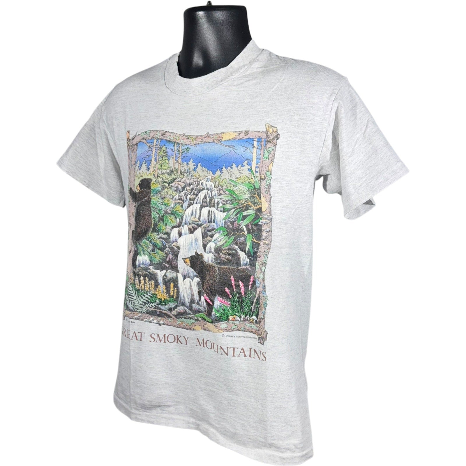 Vintage Great Smoky Mountains Wildlife Souvenir Tee 90s