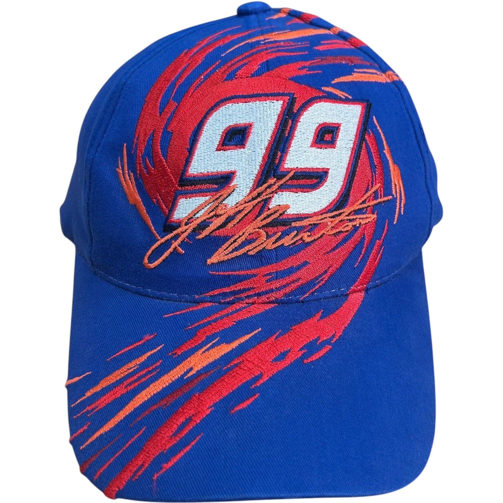 Vintage Jeff Burton #99 Embroidered Splash NASCAR Strapback Hat