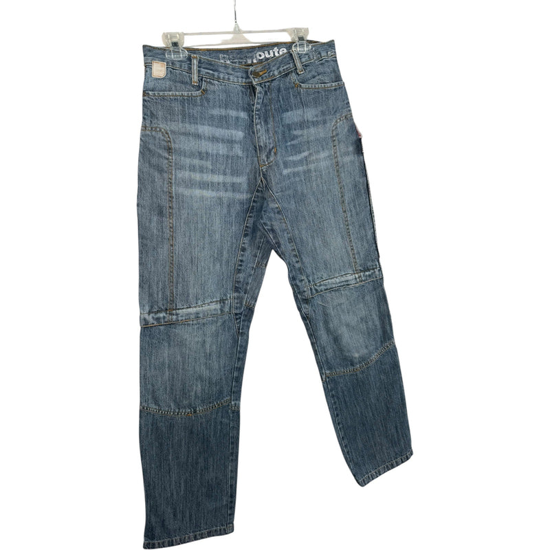Vintage Red Route Kevlar Carpenter Work Jeans Denim Pants 32