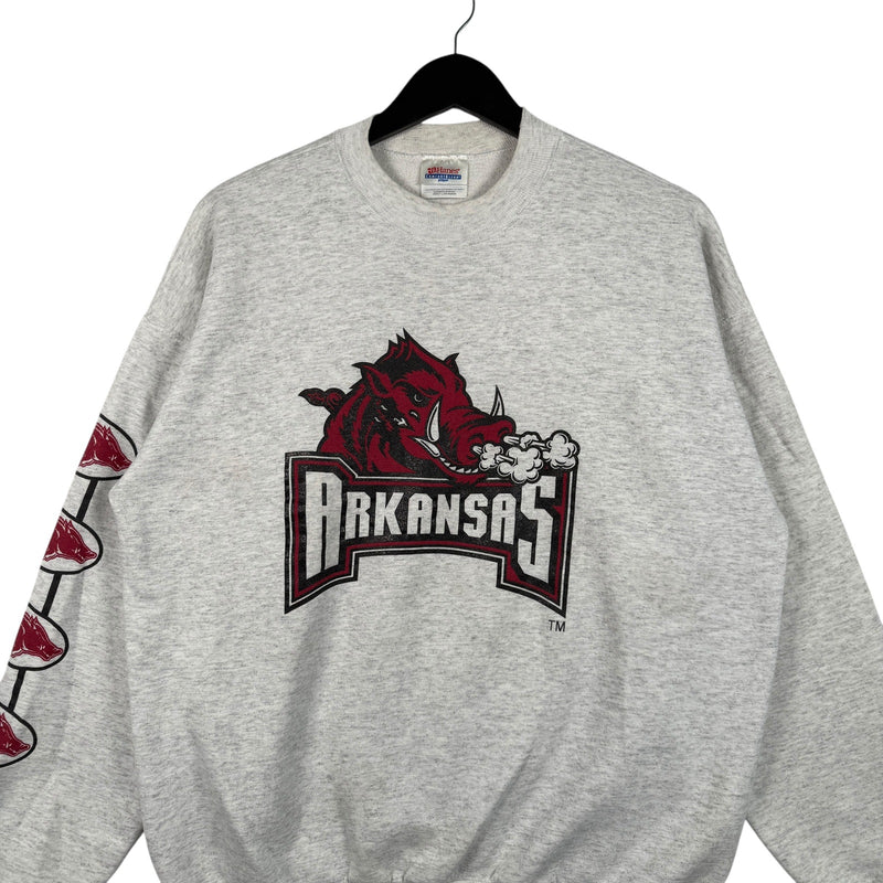 Vintage University Of Arkansas Razorbacks Mascot Crewneck