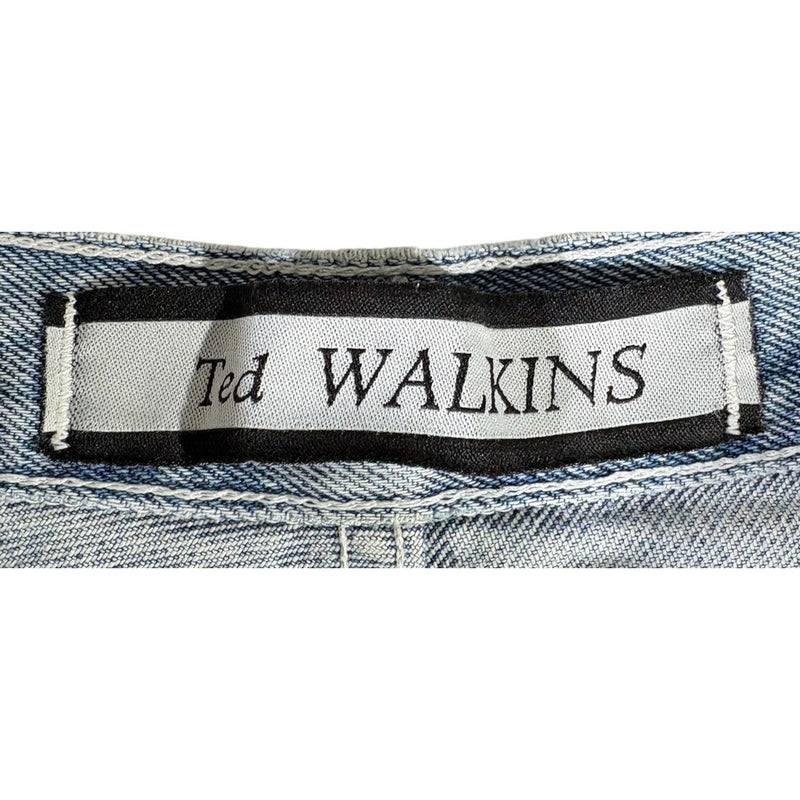 Vintage Ted Walkins Embroidered Denim Carpenter Shorts 32