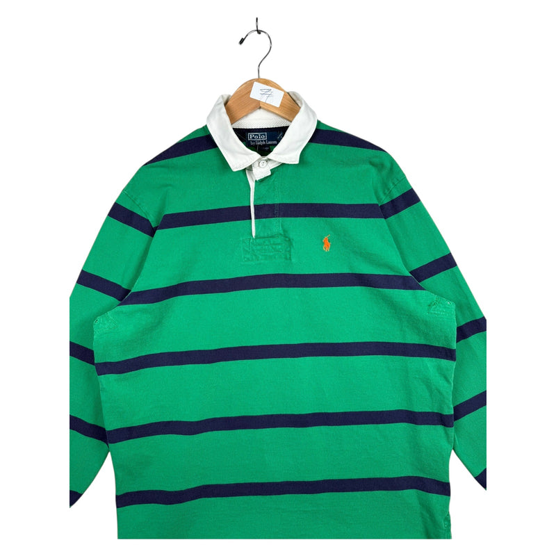 Vintage Polo Ralph Lauren Striped Long Sleeve Rugby Shirt