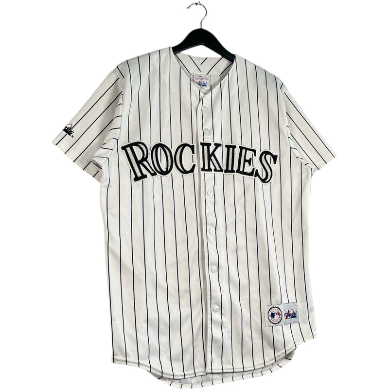 Vintage Majestic Colorado Rockies Spellout MLB Jersey