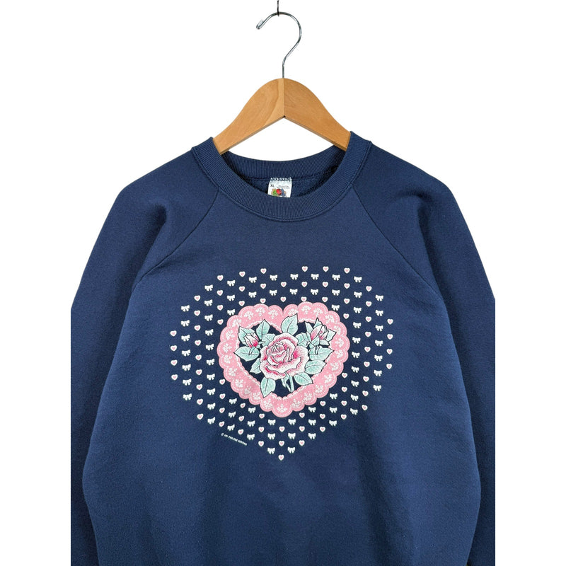 Vintage Heart Floral GraphicCrewneck