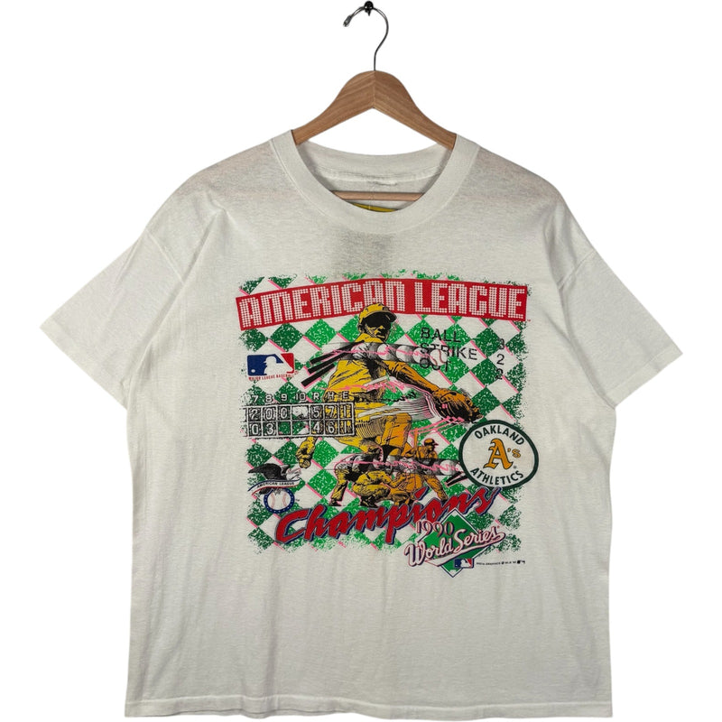 Vintage Oakland Athletics American League Champs Tee 1990