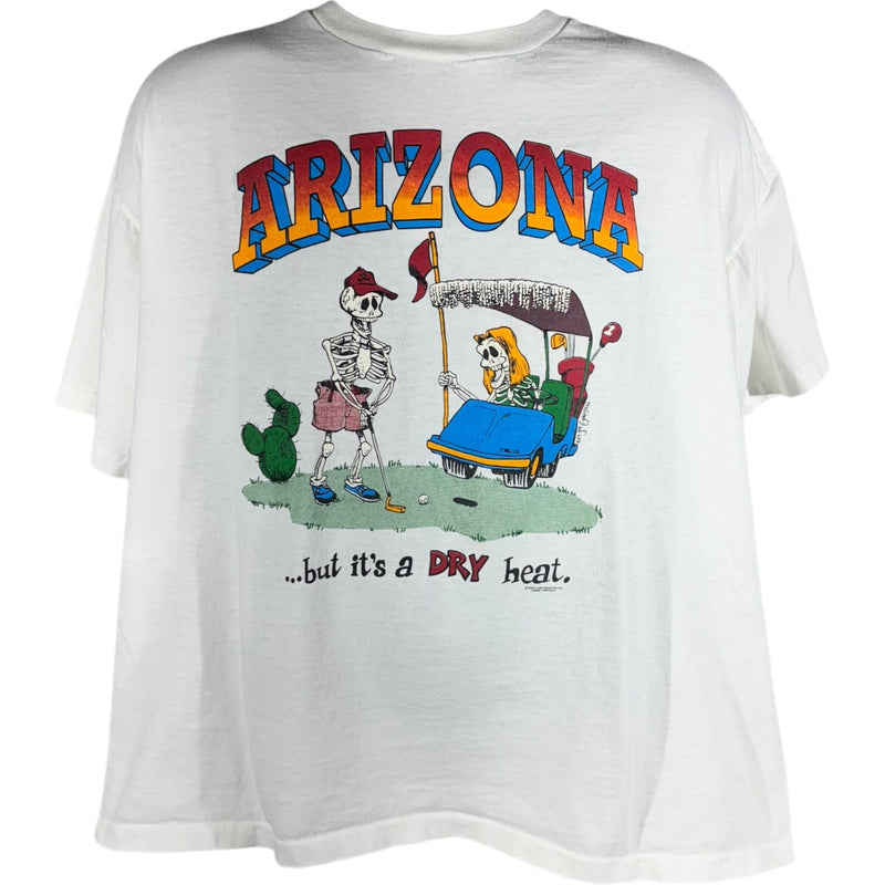 Vintage Arizona "But it's a DRY Heat" Humor Tee 1989