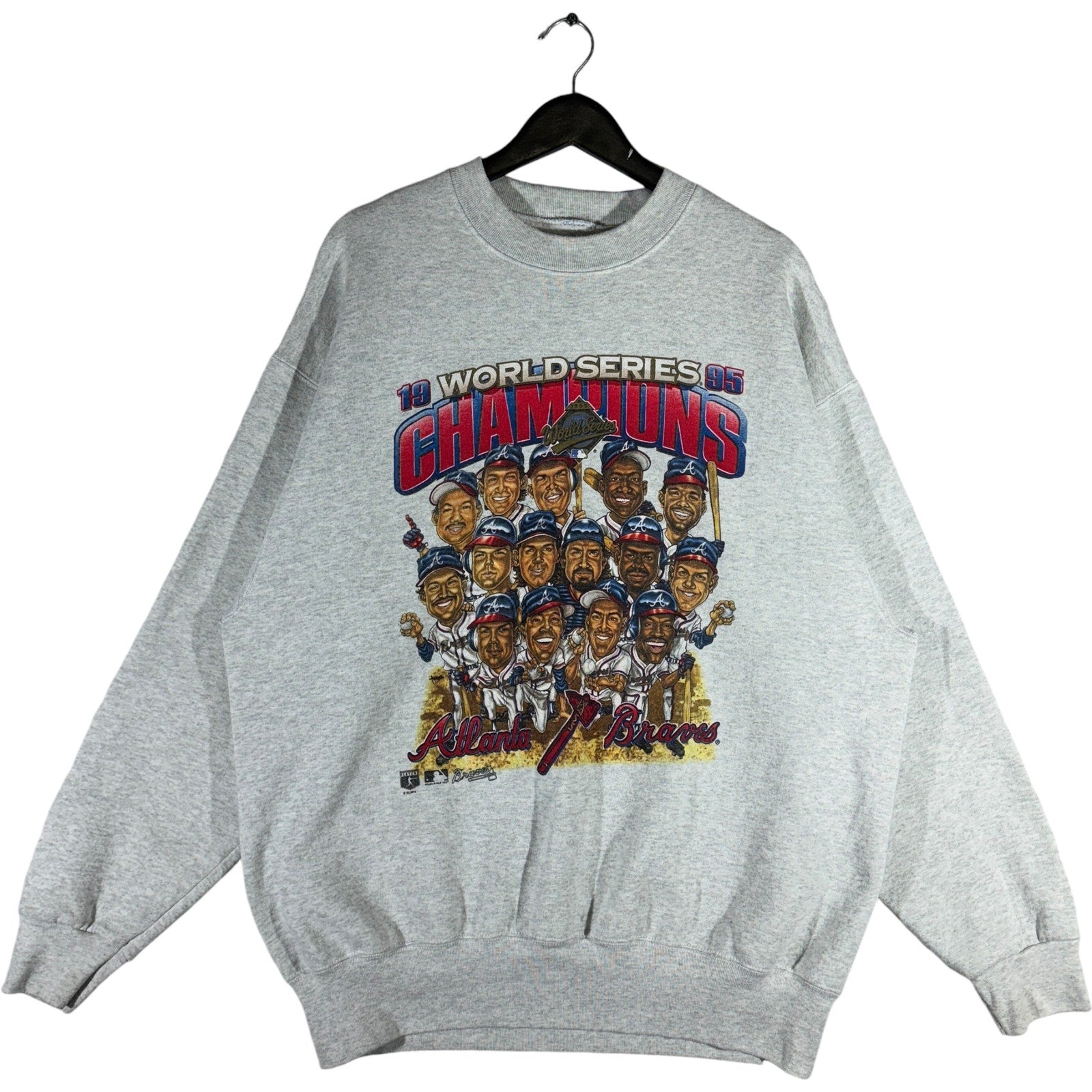 Vintage Atlanta Braves World Series Champions MLB Crewneck