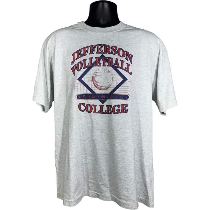 Vintage Jefferson College Volleyball Camps Graphic Tee 90s