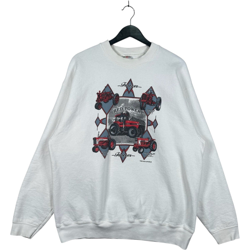 Vintage Red Power Forever Crewneck