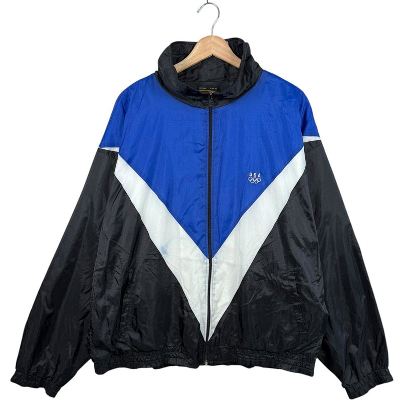 Vintage USA Olympics Colorblock Windbreaker Jacket