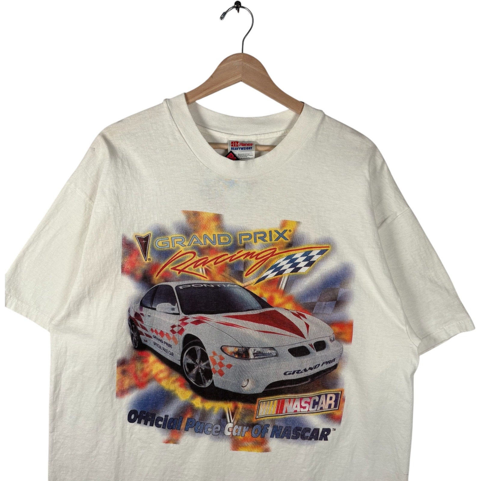 Vintage Pontiac Grand Prix Racing Double Sided NASCAR Tee