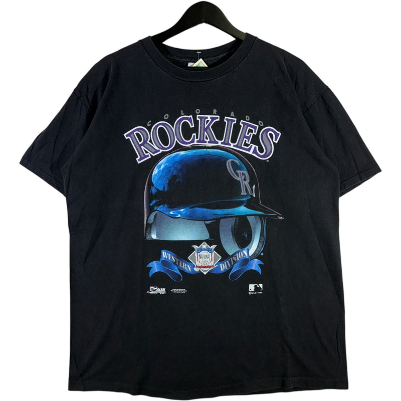 Vintage Colorado Rockies Helmet MLB Tee