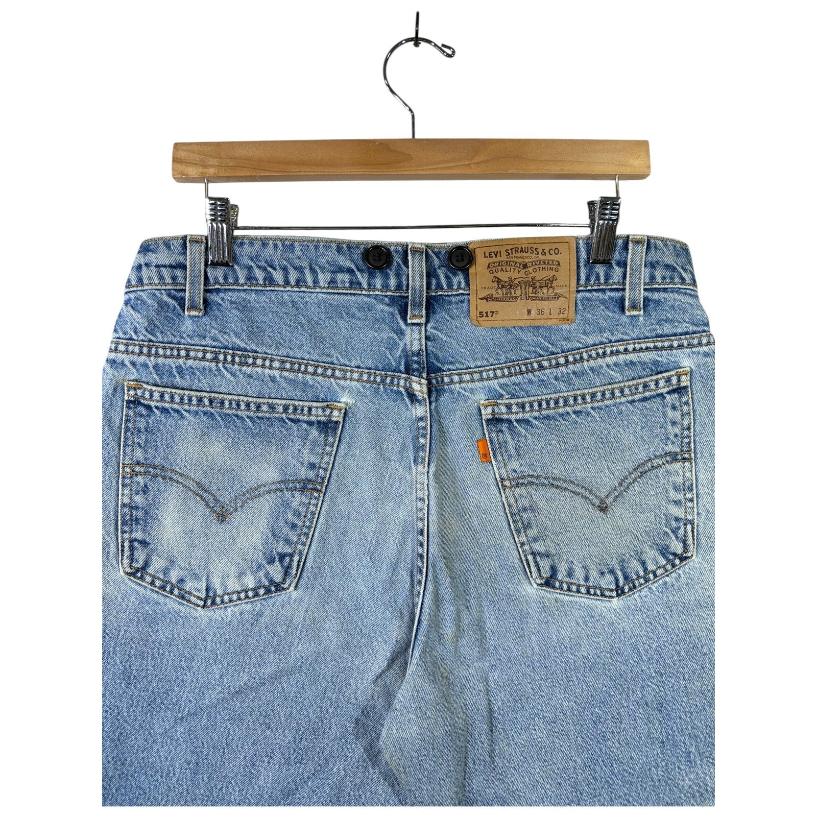 Vintage Levi's Orange Tab 517 Denim Shorts 36