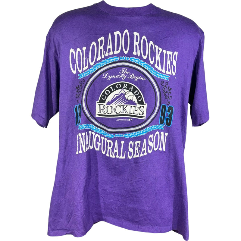 Vintage Colorado Rockies Inaugural Season MLB Tee 1993