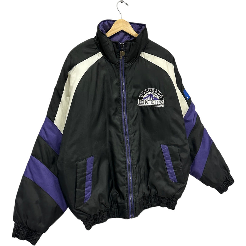 Vintage Colorado Rockies Spellout MLB Puffer Jacket