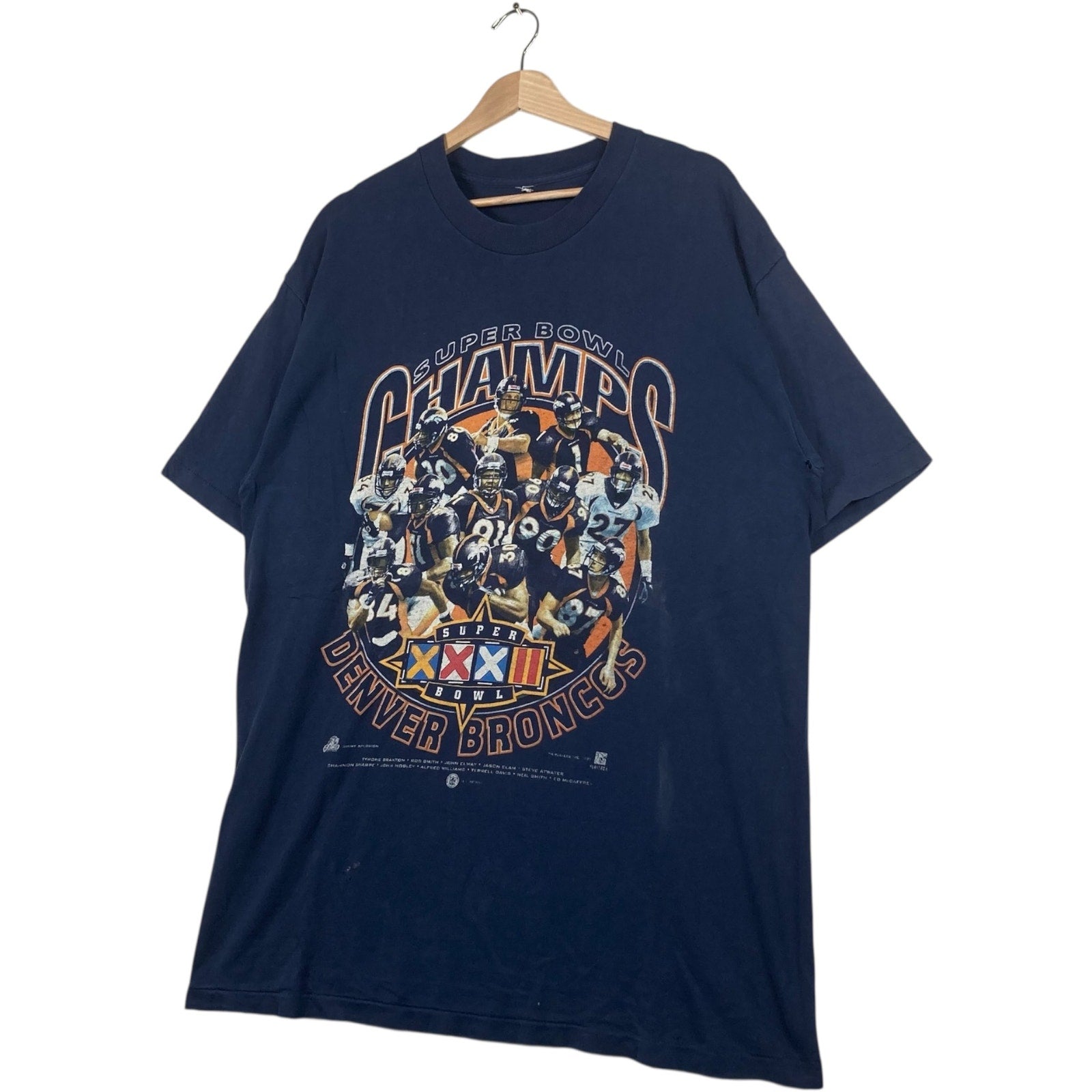 Vintage Denver Broncos Super Bowl Champions XXXII 1998 Tee
