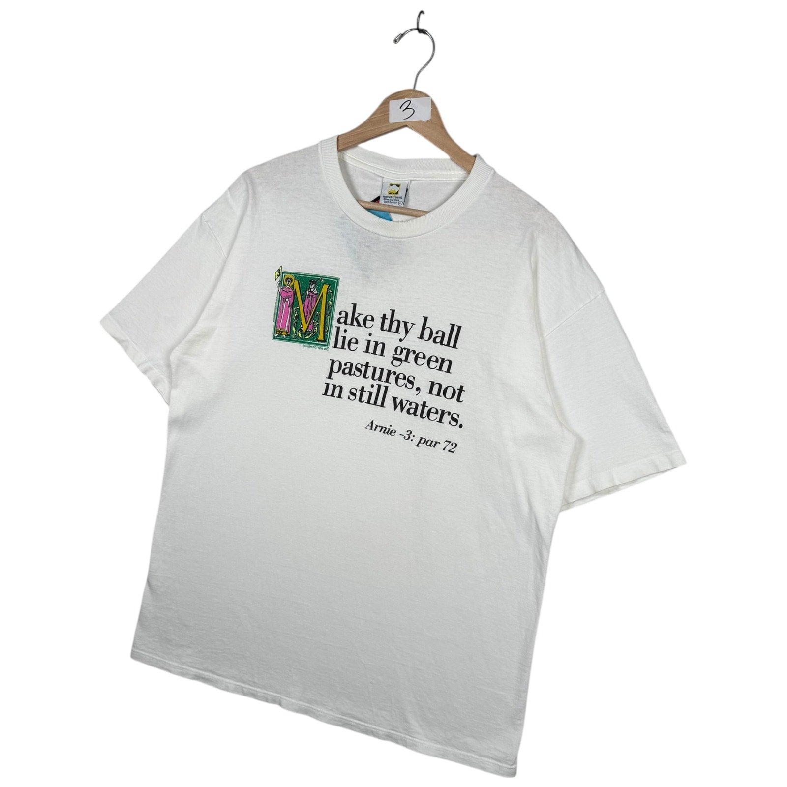 Vintage Golf Arnie Palmer Par 72 Quote T-Shirt