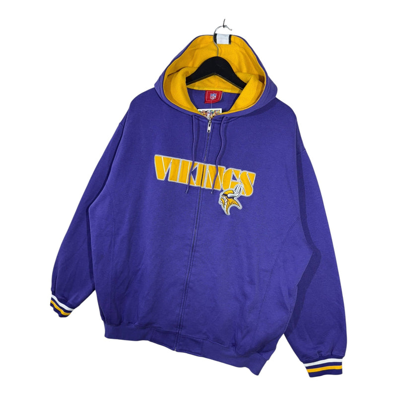 Vintage Minnesota Vikings Full Zip NFL Hoodie