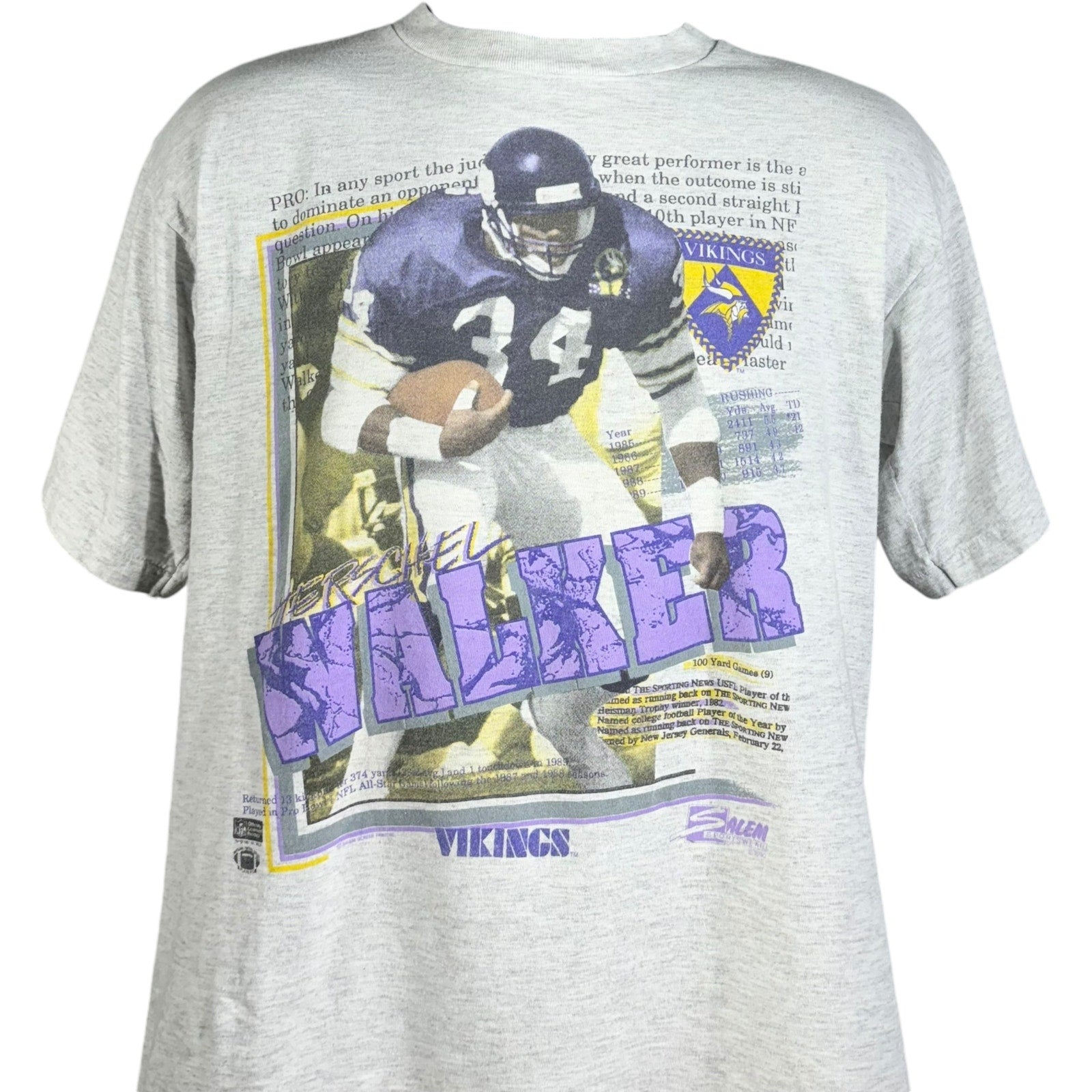 Vintage Salem NFL Minnesota Vikings Herschel Walker Tee