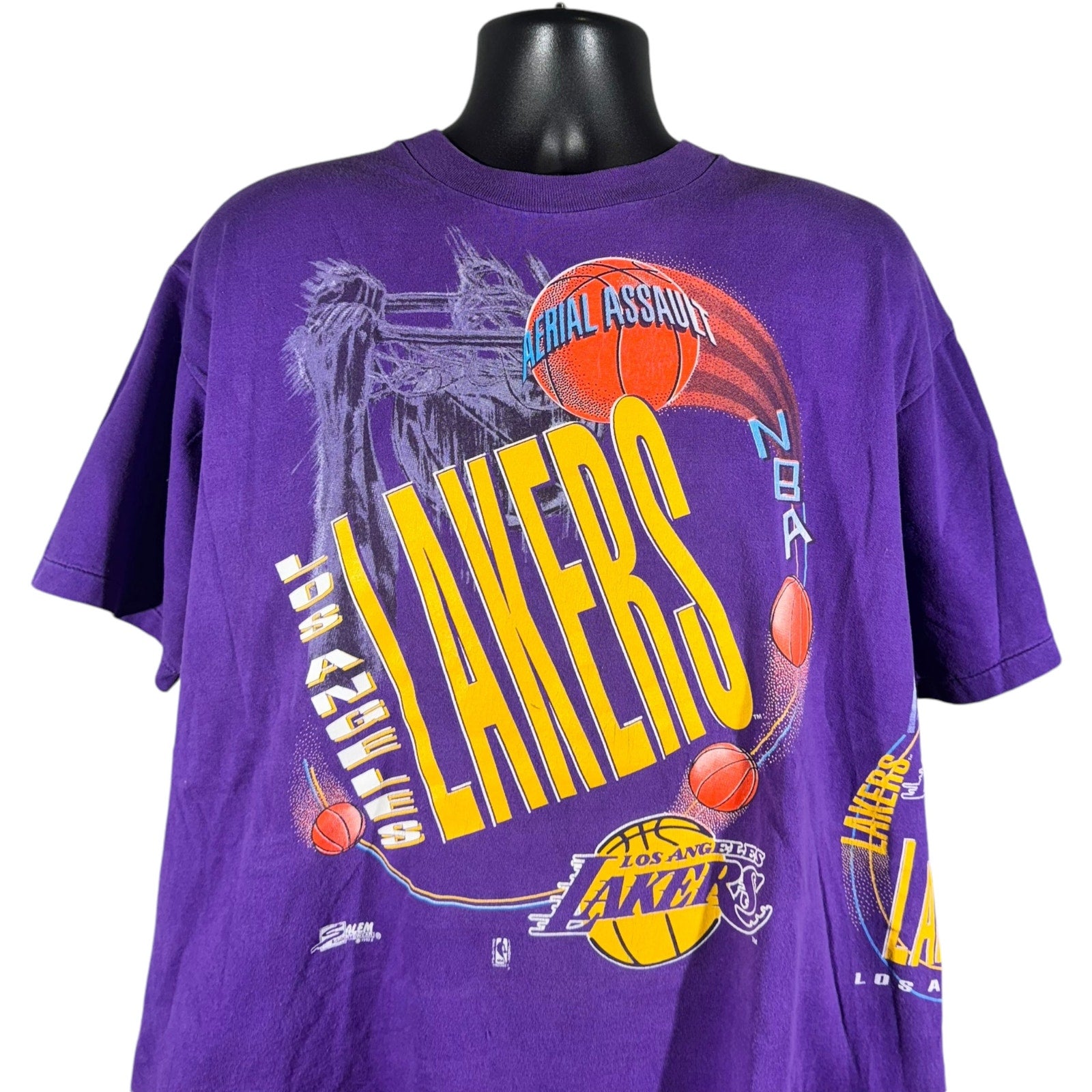 Vintage Los Angeles Lakers Aerial Assault Wraparound NBA Tee