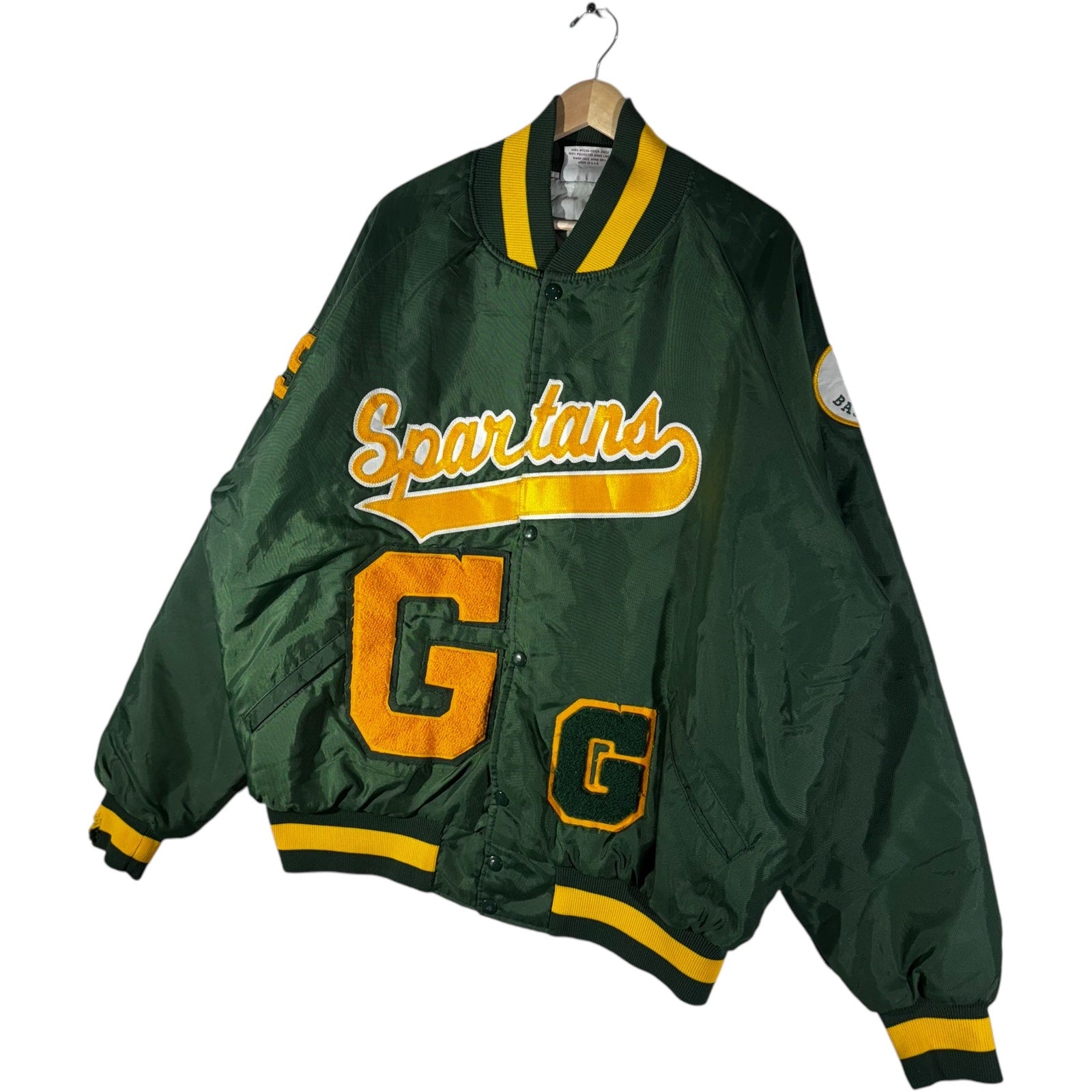 Vintage Spartans Spellout Bomber Jacket