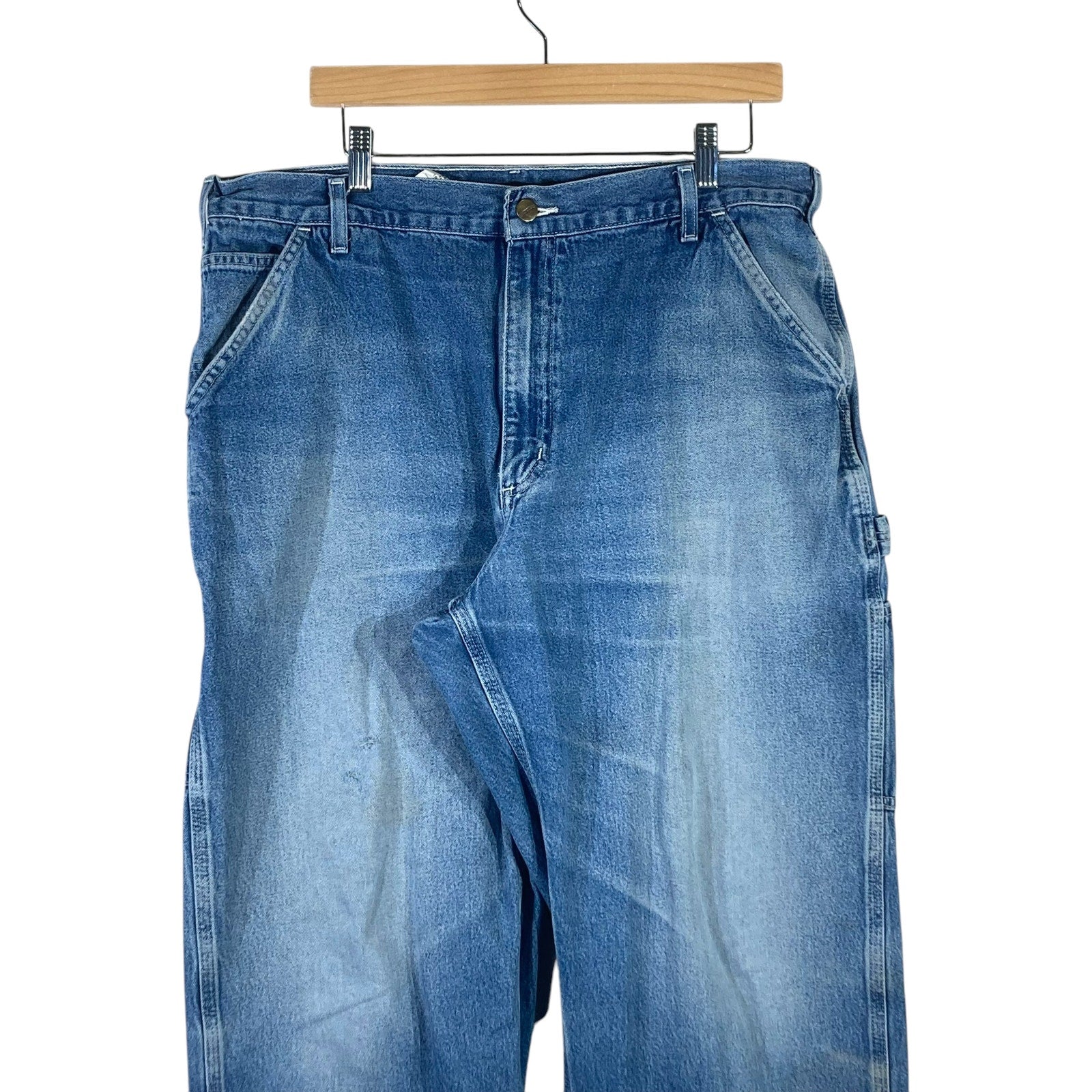Vintage Carhartt Dungaree Fit Denim Carpenter Pants 38x32