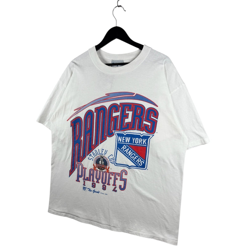 Vintage New York Rangers Playoffs Stanley Cup NHL 1994 T-Shirt