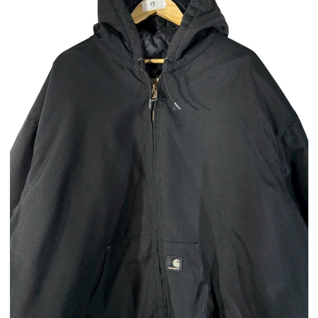 Vintage Carhartt Canvas Full Zip Hooded Workwear Jacket