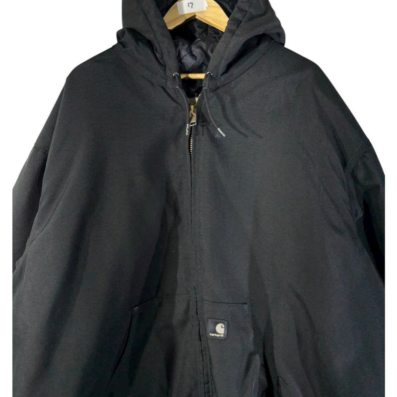 Vintage Carhartt Canvas Full Zip Hooded Workwear Jacket
