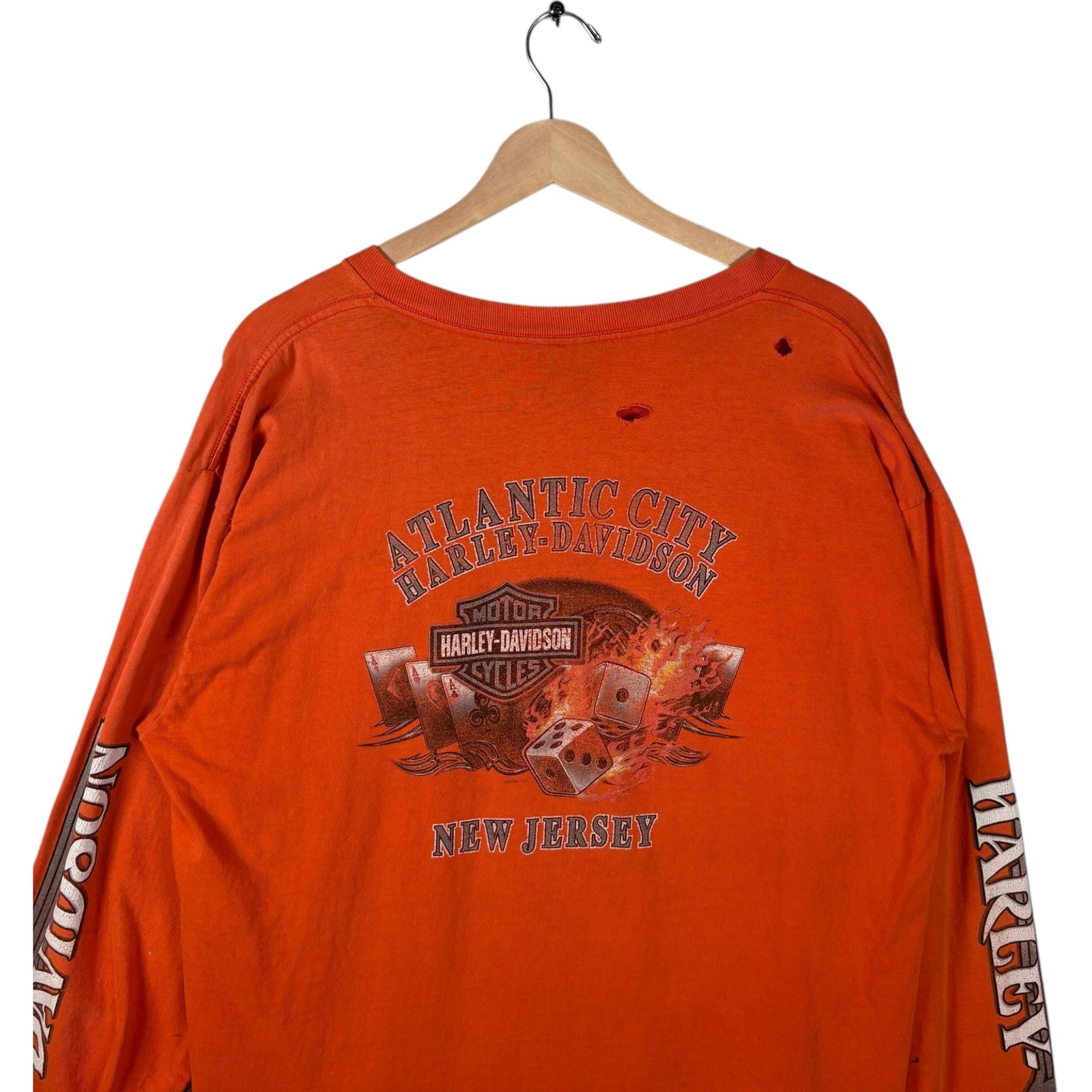 Vintage Harley Davidson Atlantic City Dice Long Sleeve