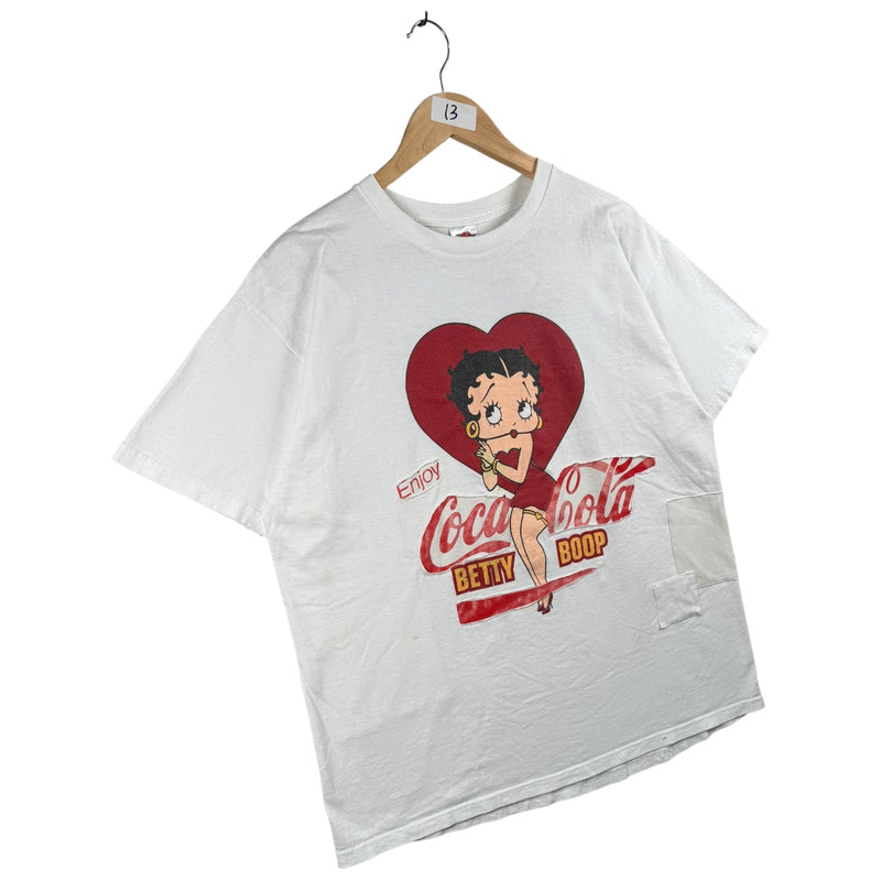 Vintage Coca-Cola x Betty Boop Patchwork 90s T-Shirt
