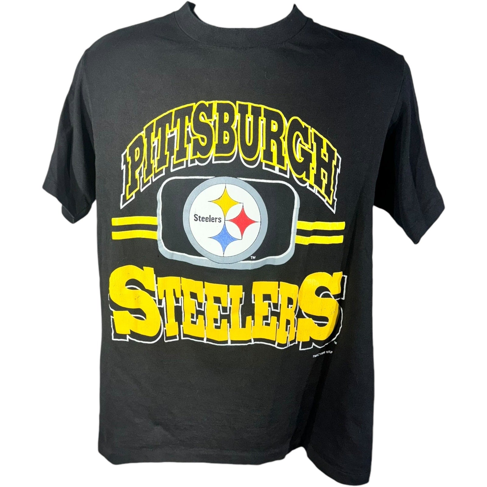 Vintage Pittsburgh Steelers Arch Spellout NFL Tee