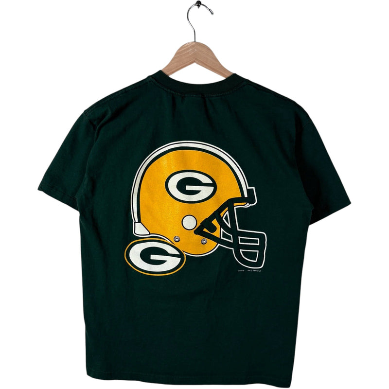 Vintage Youth Green Bay Packers Helmet Graphic NFL Tee 90s