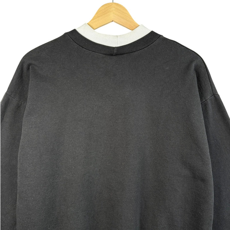 Vintage Winter Cabin Snow Graphic Crewneck