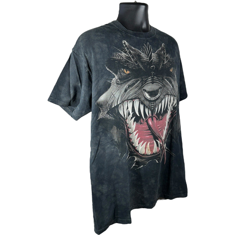 Vintage Big Face Tie-Dye Dragon Tee