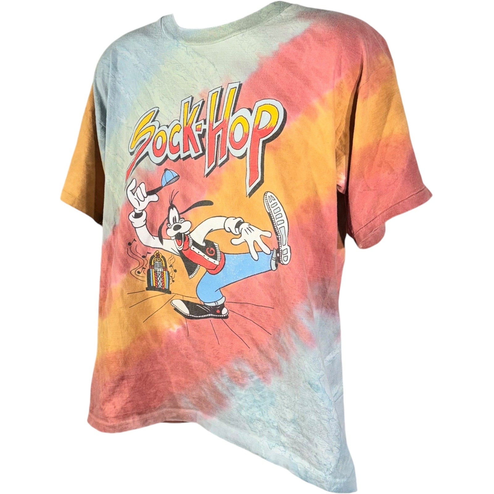 Vintage Disney Goofy Sock-Hop Tie Dye Tee