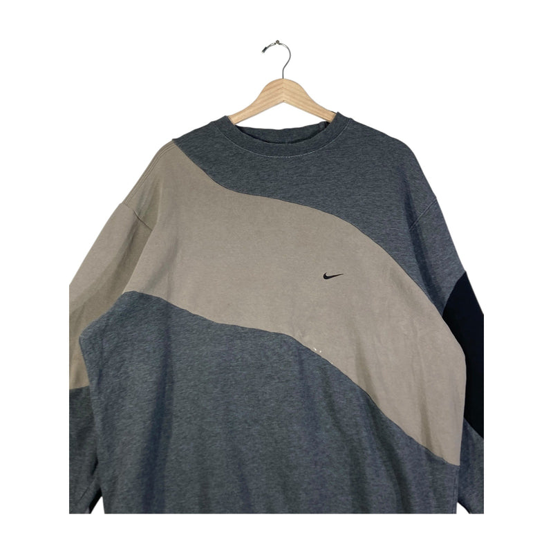 Vintage Nike Tri Color Pullover Crewneck