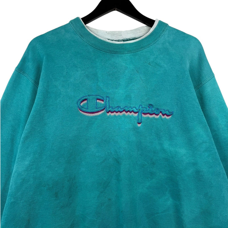 Vintage Champion Embroidered Logo Crewneck