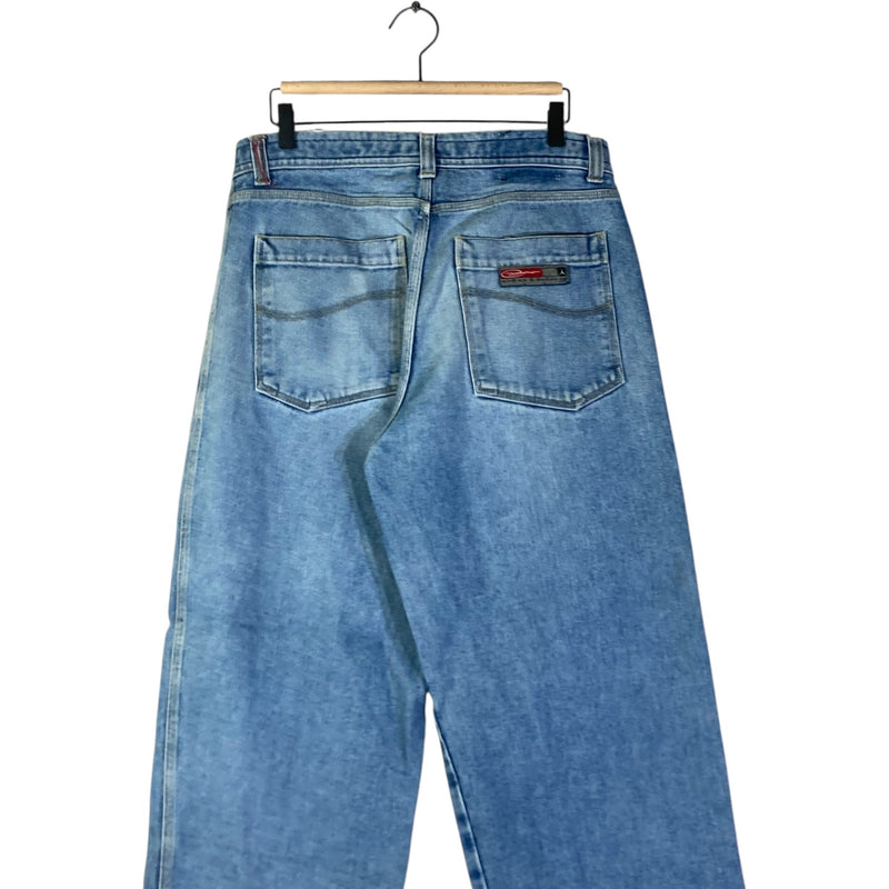 Vintage Chico Straight Leg Utility Denim Jeans Large