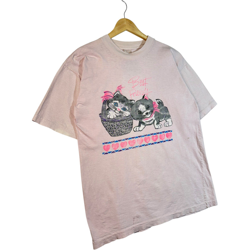 Vintage Best Friends Kittens Graphic T-Shirt