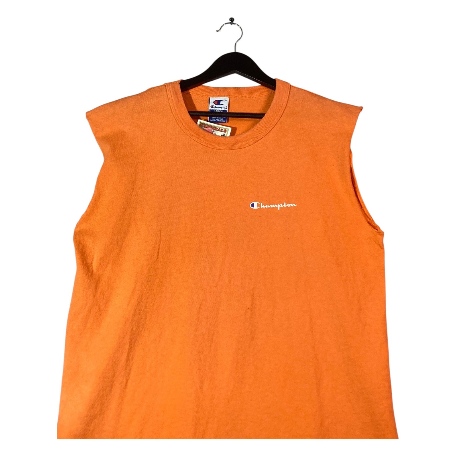 Vintage Champion Crewneck Muscle Sleeves Tank Top