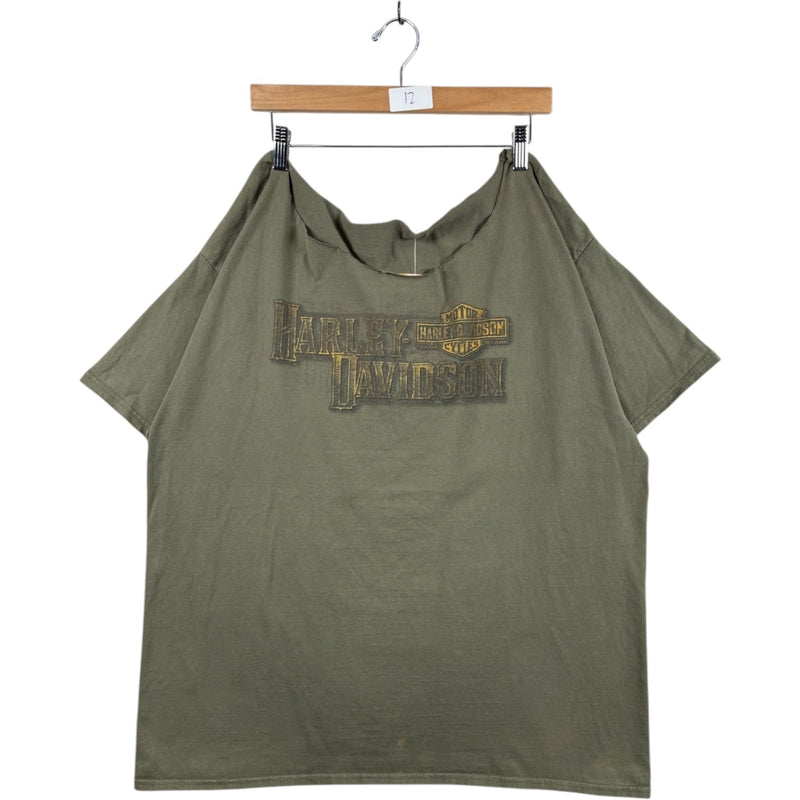 Vintage Harley Davidson Black Bear Flaming Graphic T-Shirt