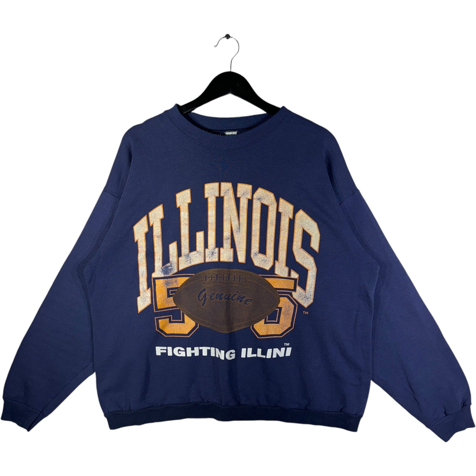 Vintage University Of Illinois Football Crewneck