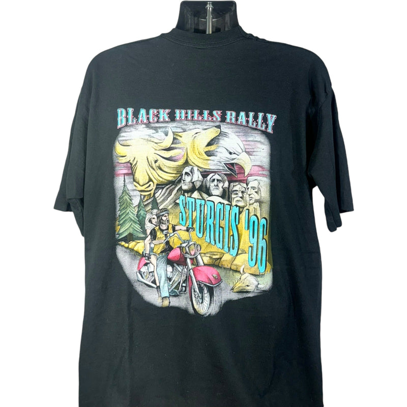 Vintage Sturgis Black Hills Rally Biker Tee 1996