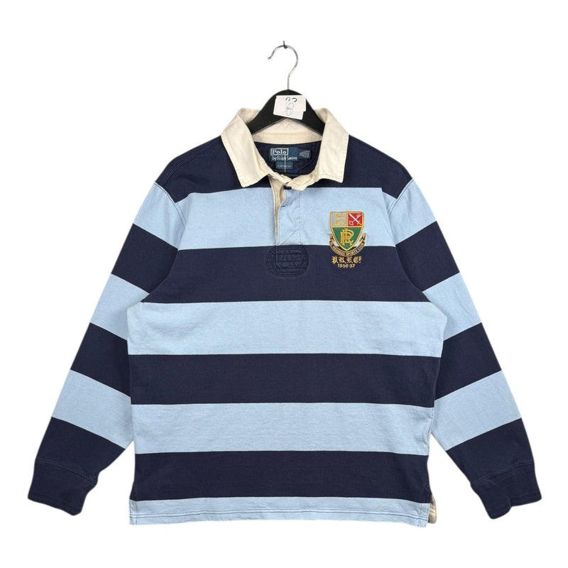 Vintage Polo Ralph Lauren #8 Striped Long Sleeve Rugby Shirt