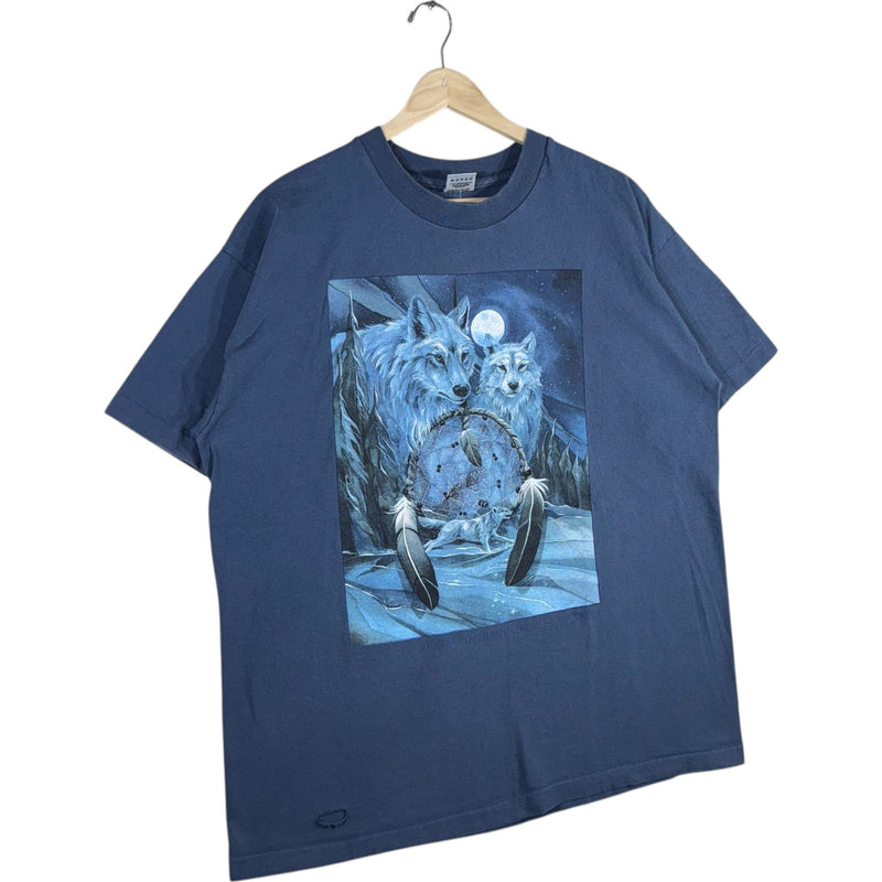 Vintage Native American Arctic Wolves Art Tee